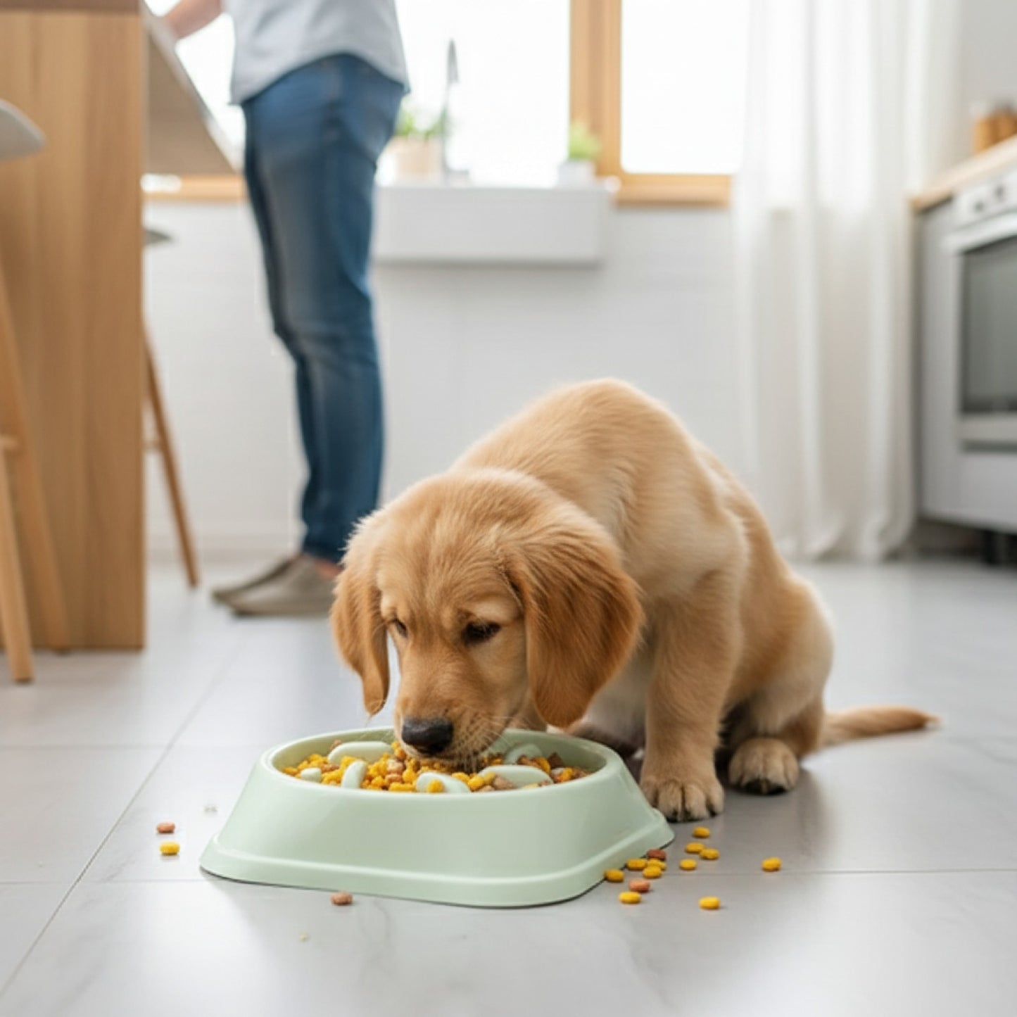 Bol Jouet Anti-étouffement pour Chien et Chat - Ralentit l'Alimentation