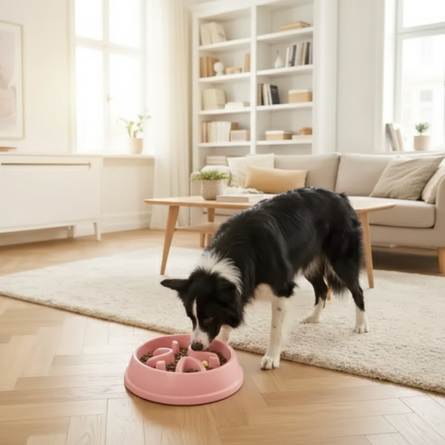 Gamelle Anti-Étouffement pour Chien et Chiot - Alimentation Lente et Puzzle