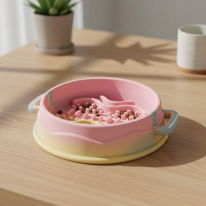 Gamelle Anti-Glouton en Silicone pour Chien - Alimentation Lente et Saine