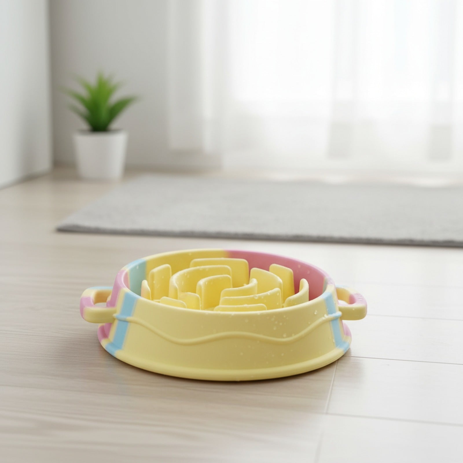 Gamelle Anti-Étouffement Silicone pour Chiens - Tapis Alimentaire Portable et Tendance