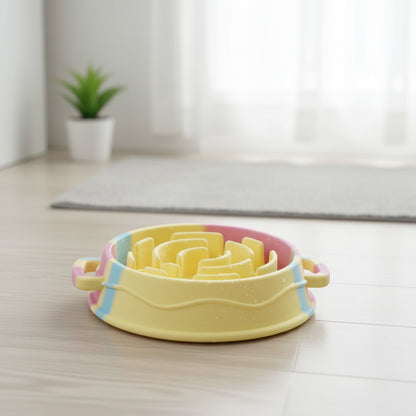 Gamelle Anti-Étouffement Silicone pour Chiens - Tapis Alimentaire Portable et Tendance