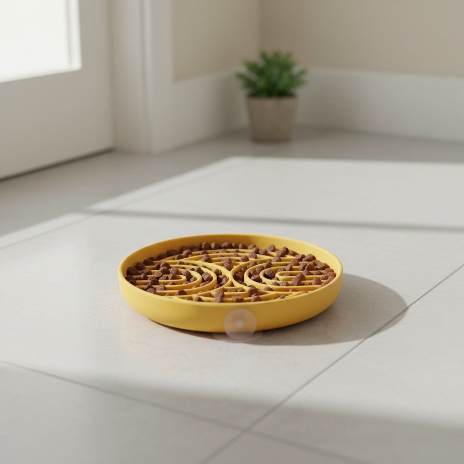 Gamelle Lente en Silicone pour Chien avec Ventouse et Tapis de Léchage Anti-Anxiété