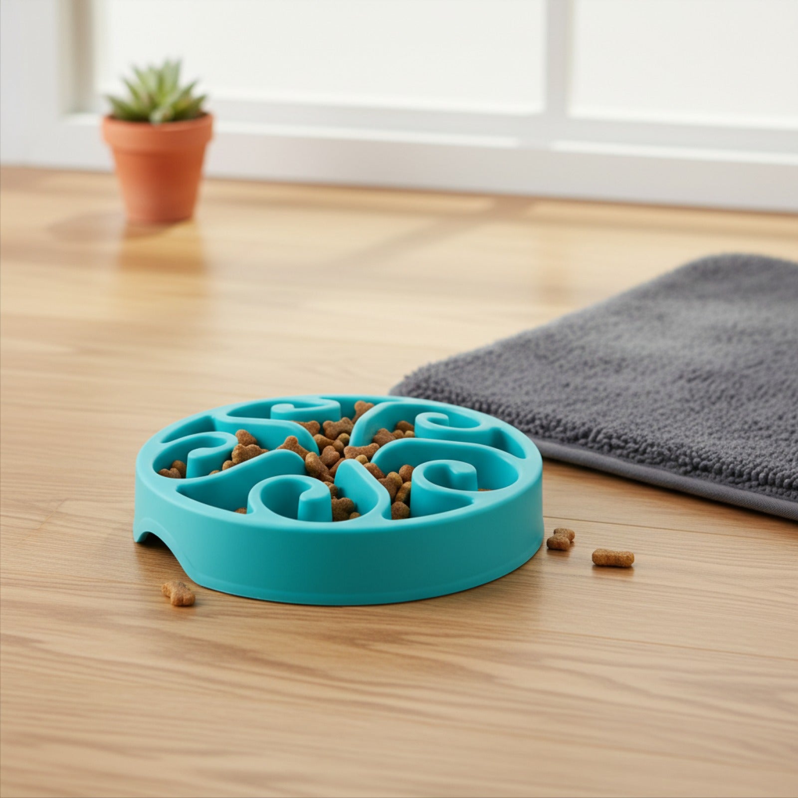 Gamelle Anti-Basculement pour Chiens et Chats - Alimentation Lente et Anti-Dérapante