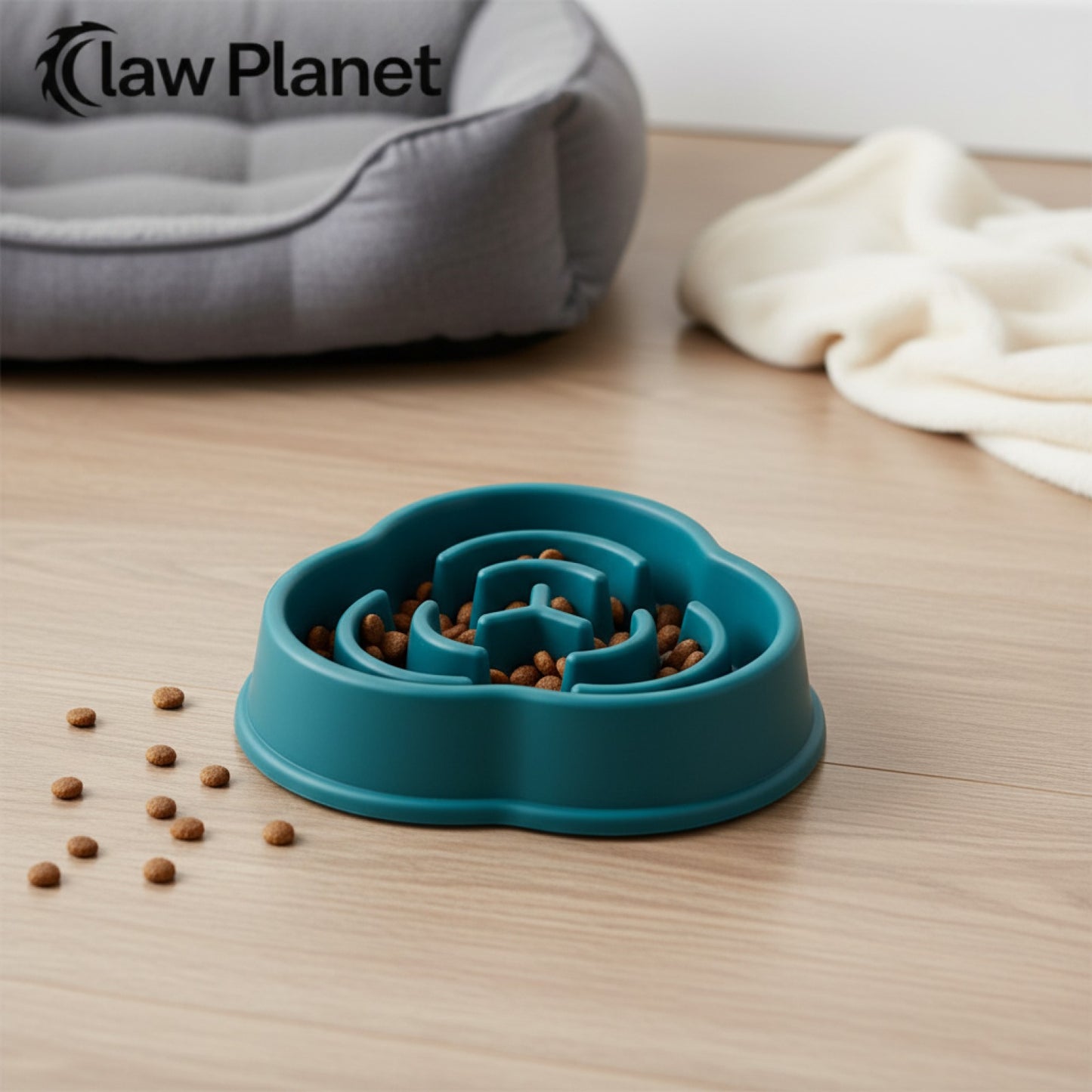 Bol Lente Alimentation pour Chien Anti-étouffement - Design Nuage pour Grands Chiens