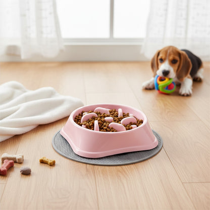 Bol d'alimentation lente pour chien et chiot - Anti-glouton et antidérapant