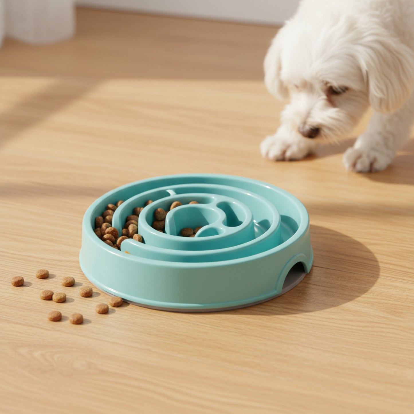 Bol Ralentisseur Anti-Glouton pour Chien - Amusant et Écologique
