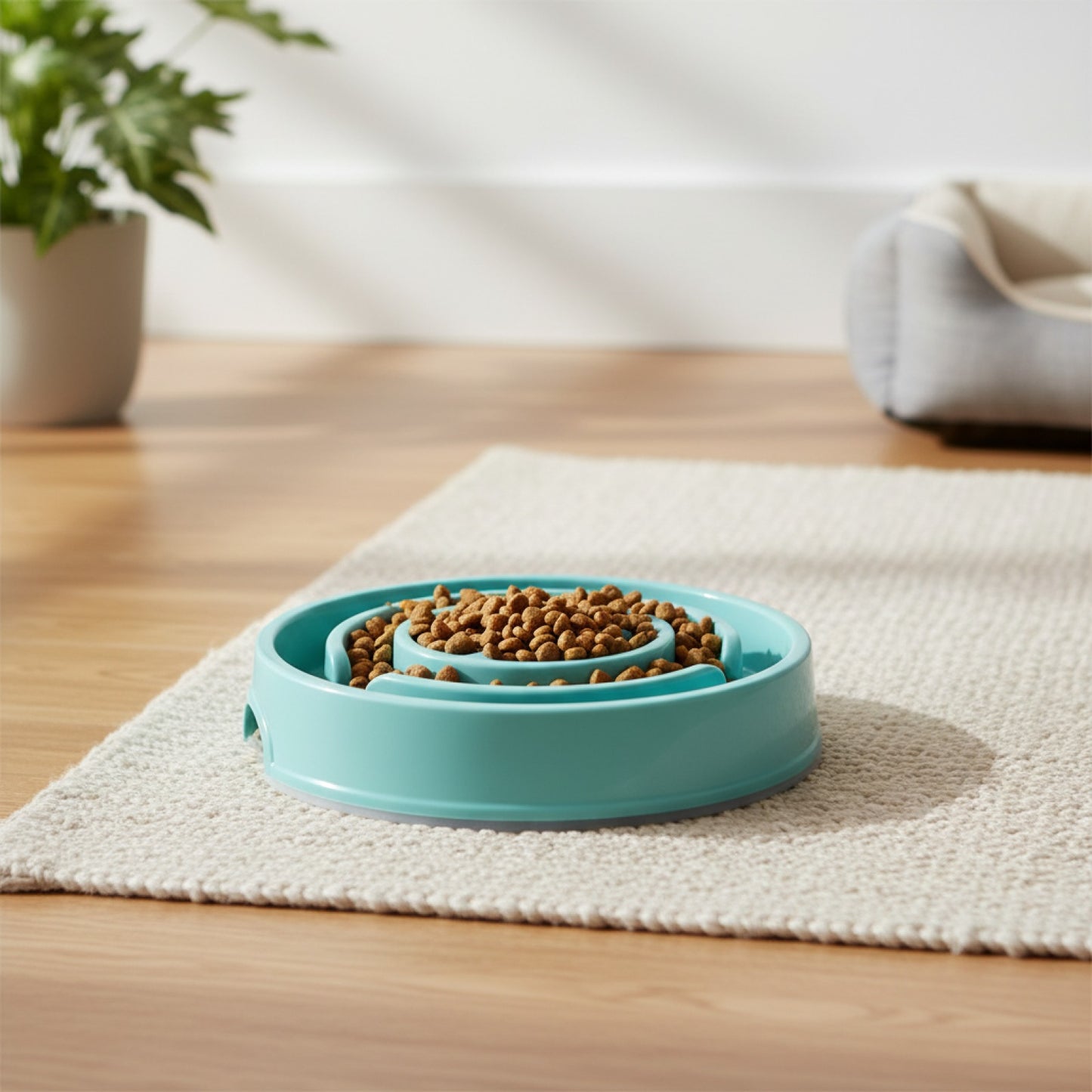 Gamelle Anti-Glouton pour Chien : Ralentit l'Alimentation, Amusante & Antidérapante