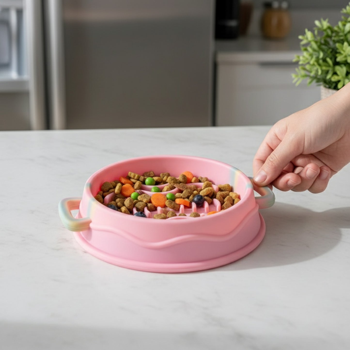 Gamelle Anti-Glouton en Silicone pour Chien - Alimentation Lente et Saine