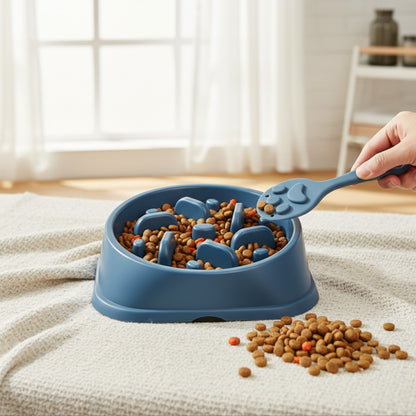 Bol d'alimentation lente pour chien - Gamelle anti-étouffement et ludique