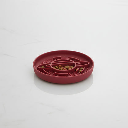 Bol Lente Alimentation Anti-étouffement en Silicone pour Chien et Chat