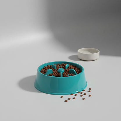 Bol Lent pour Chien Anti-Étouffement en Forme d'Étoile de Mer - Vaisselle Jouet Alimentaire