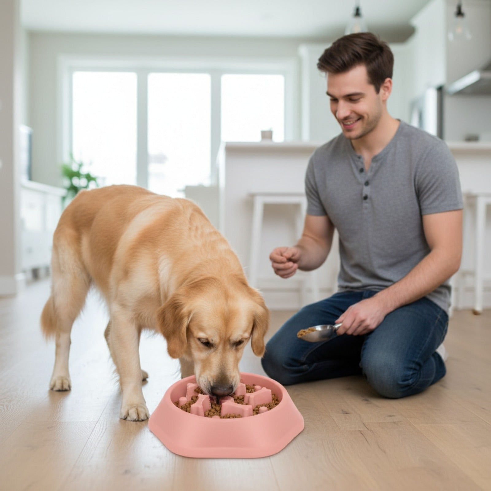 Bol Labyrinthe Anti-glouton pour Chien - Ralentit l'Alimentation