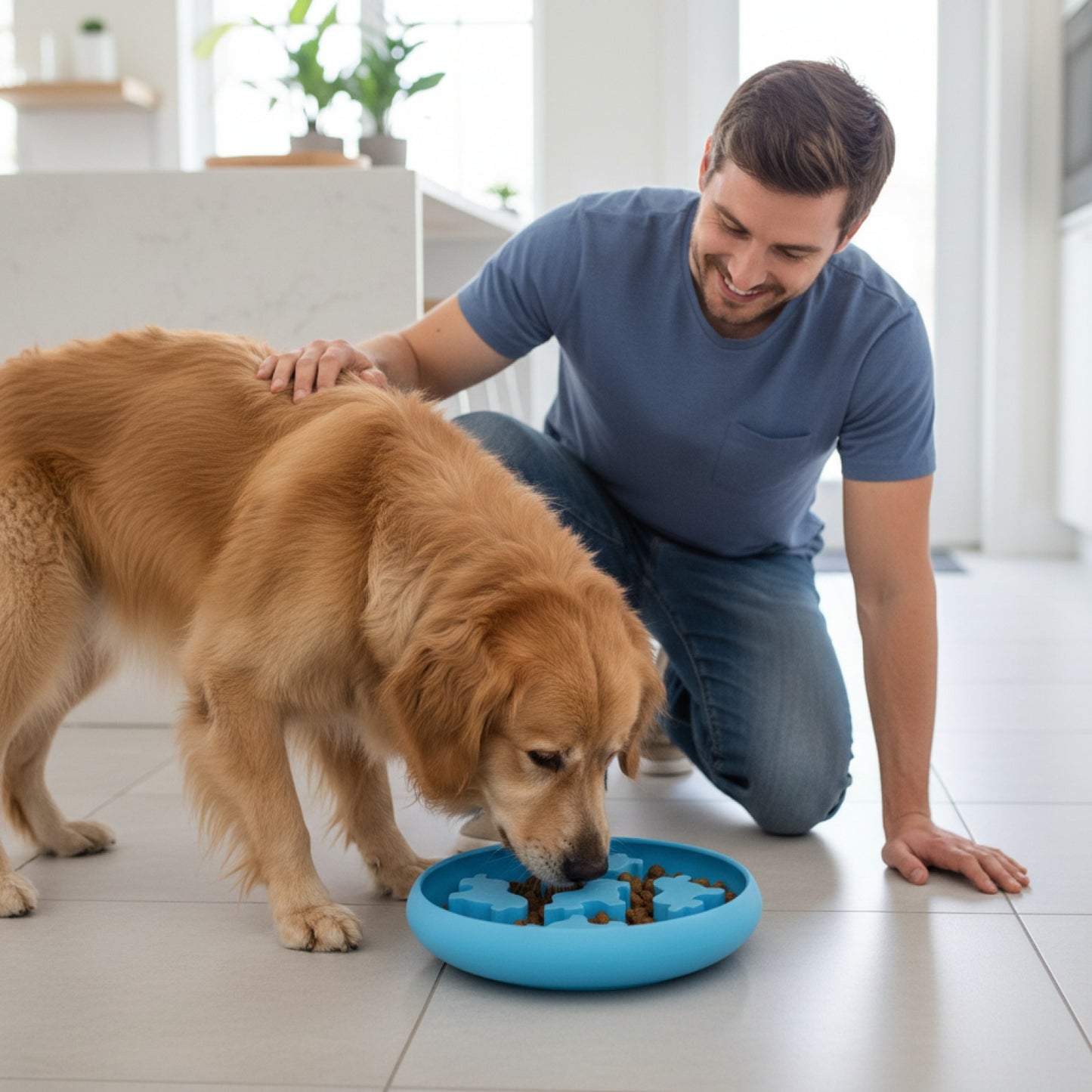 Gamelle Anti-Étirement & Anti-Déversement pour Chiens et Chats