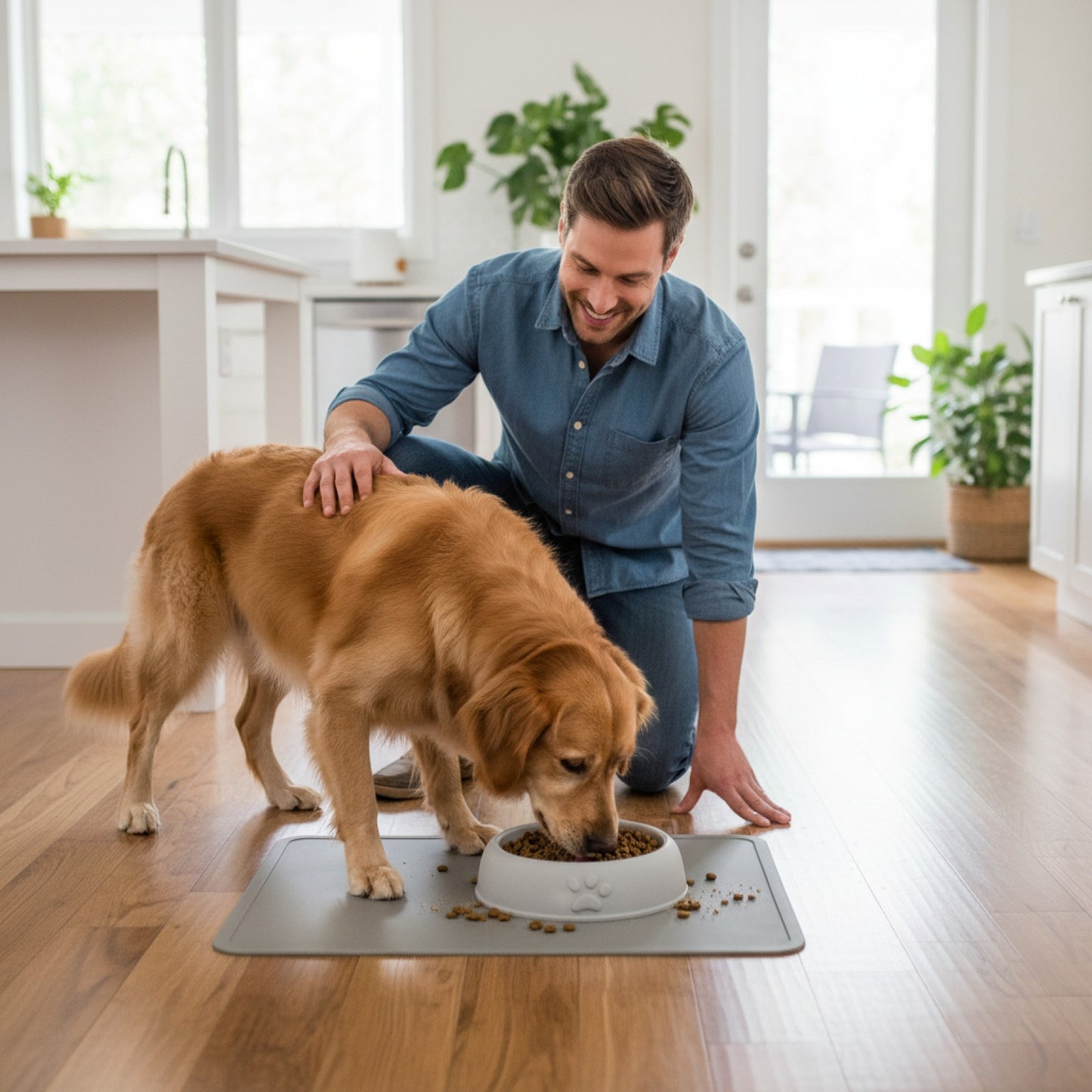 Bol Lente Mangeoire Anti-Déversement pour Chien et Chat - Facile à Nettoyer