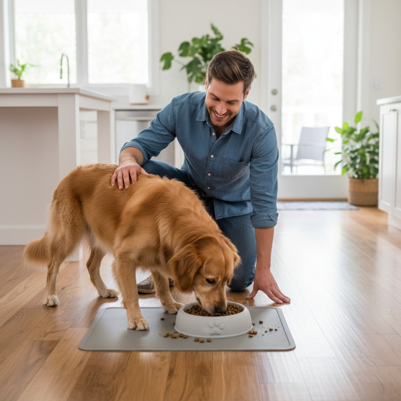 Bol Lente Mangeoire Anti-Déversement pour Chien et Chat - Facile à Nettoyer