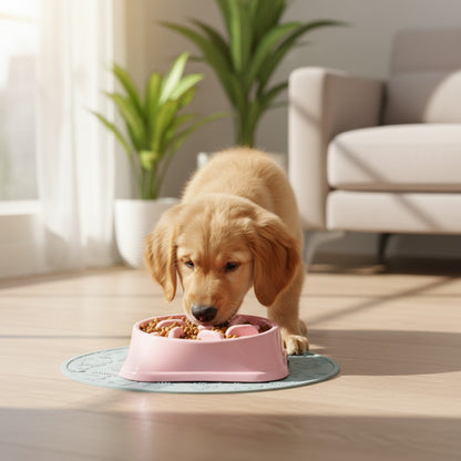 Bol d'alimentation lente pour chien et chiot - Anti-glouton et antidérapant