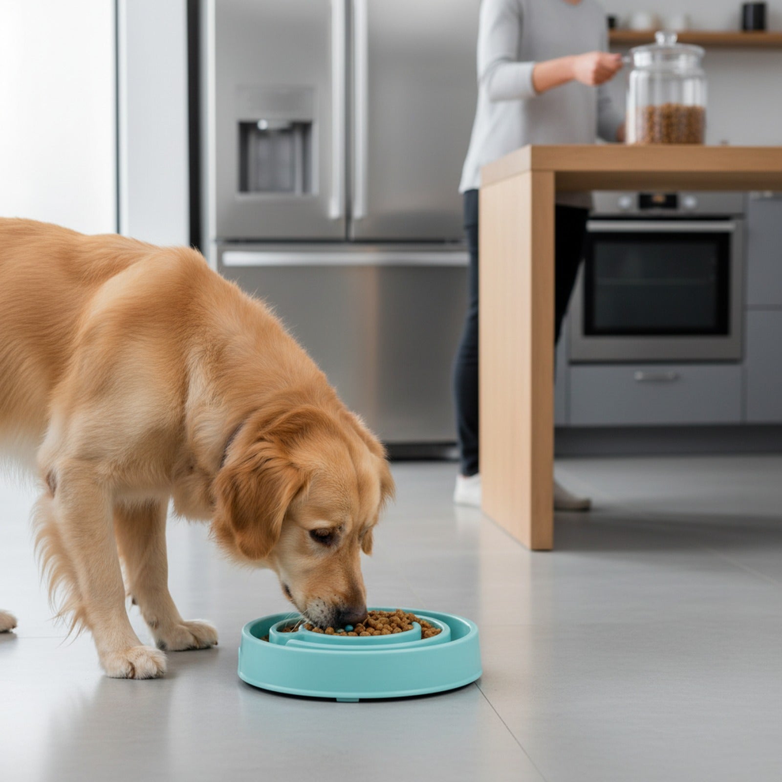 Gamelle Anti-Glouton pour Chien : Ralentit l'Alimentation, Amusante & Antidérapante