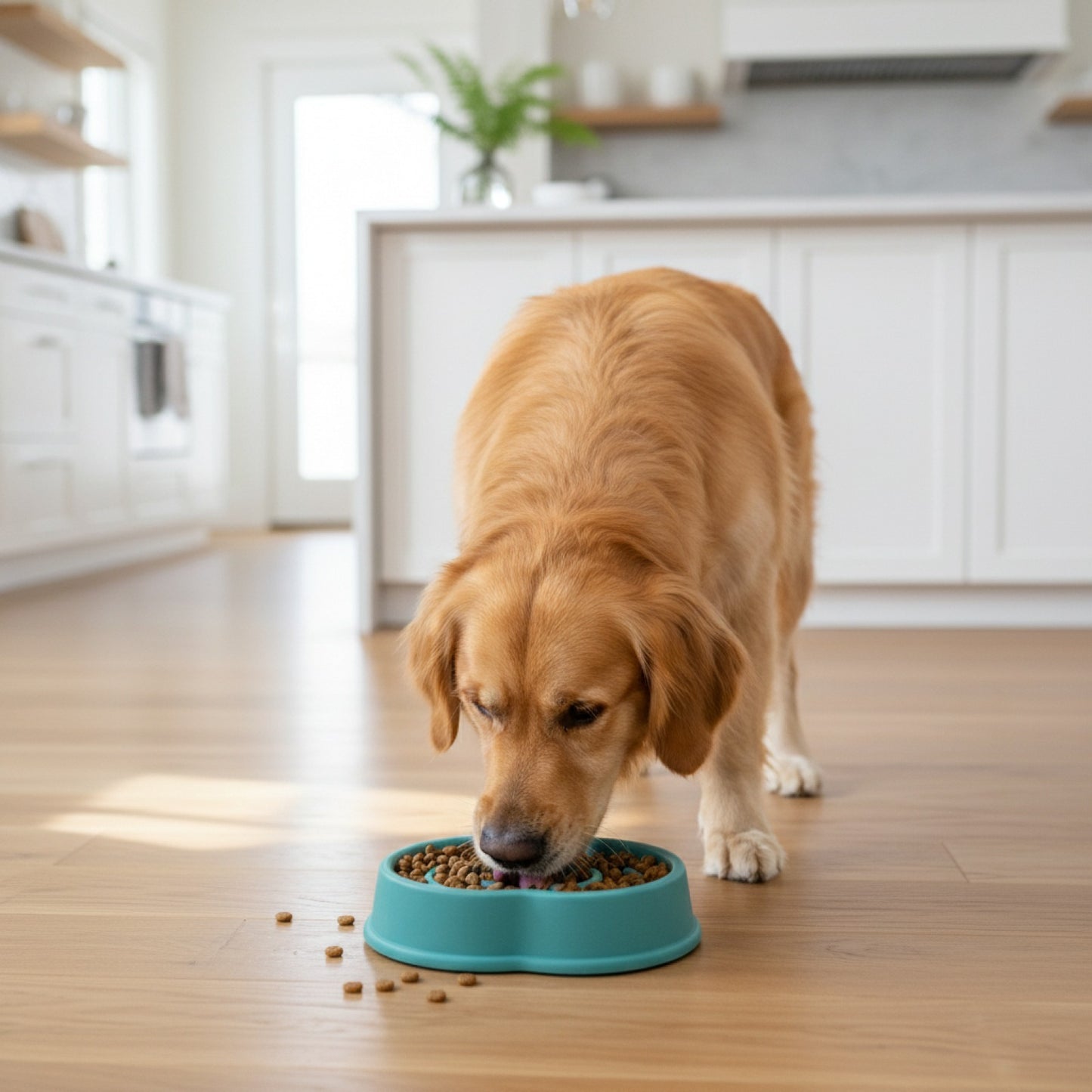 Bol Lente Alimentation pour Chien Anti-étouffement - Design Nuage pour Grands Chiens