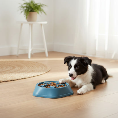 Gamelle Anti-Étouffement et Ralentissement pour Chien et Chiot - Antidérapante et Interactive