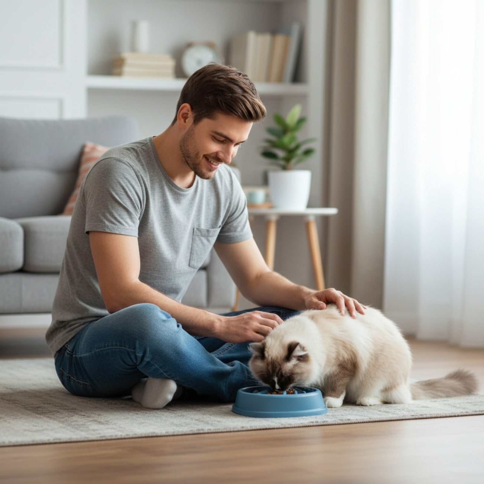 Bol Alimentation Lente Anti-Étouffement pour Chiens et Chats - Design Puzzle Antidérapant