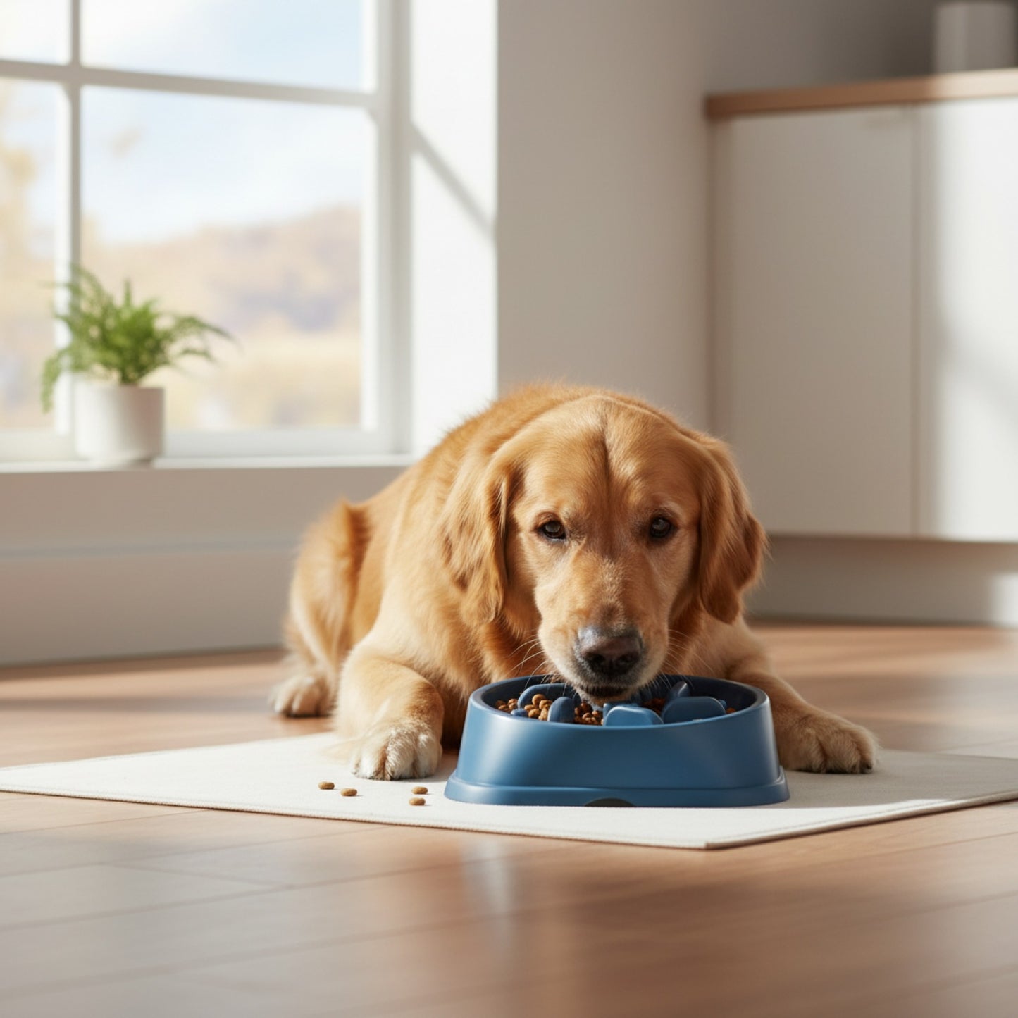 Bol d'alimentation lente pour chien - Gamelle anti-étouffement et ludique
