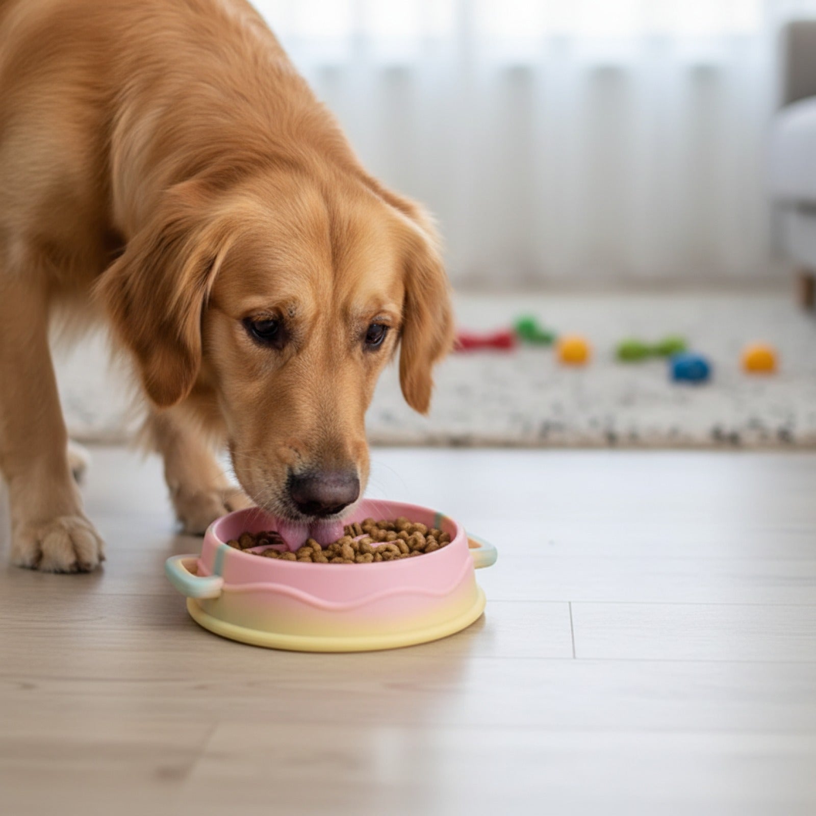 Gamelle Anti-Glouton en Silicone pour Chien - Alimentation Lente et Saine