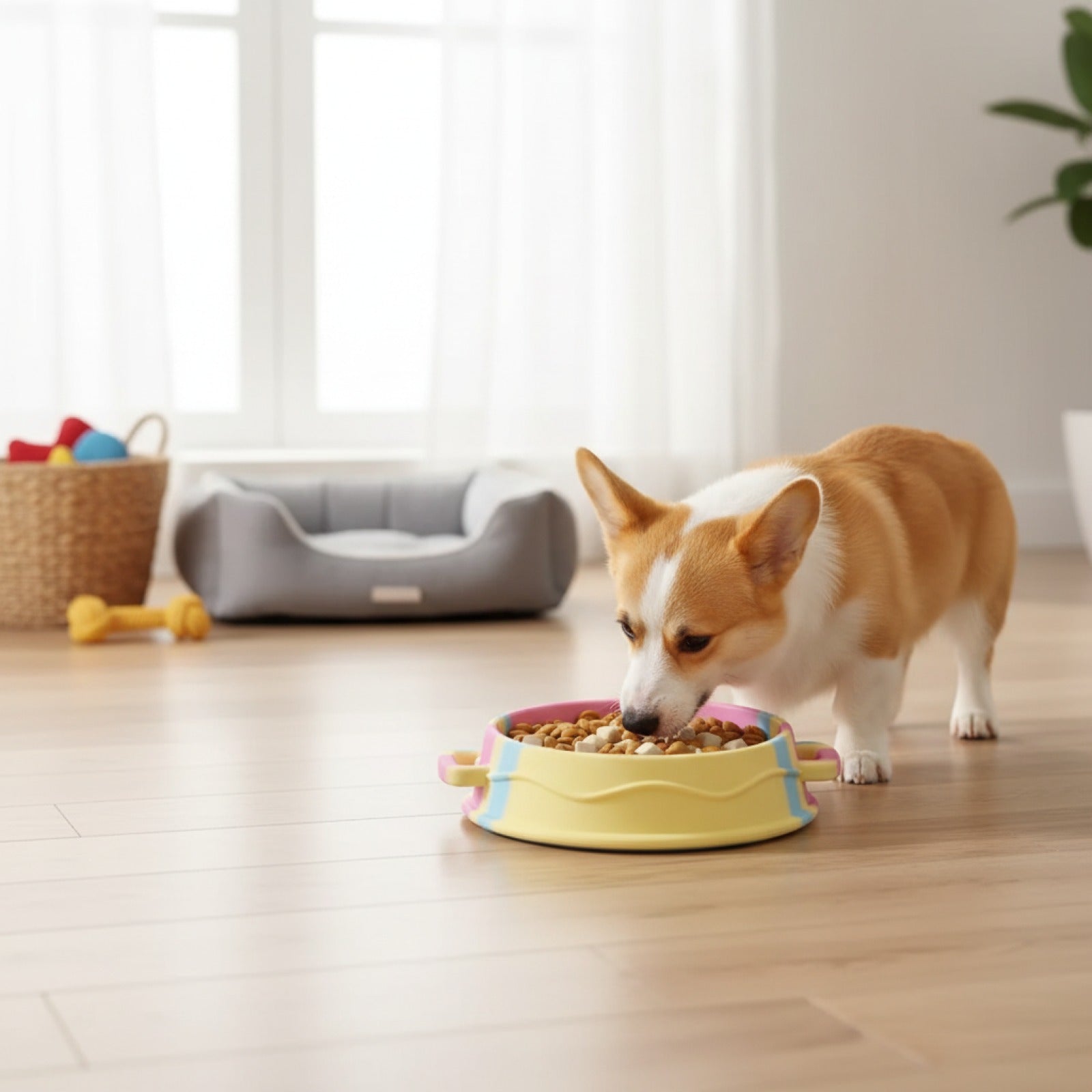 Gamelle Anti-Étouffement Silicone pour Chiens - Tapis Alimentaire Portable et Tendance