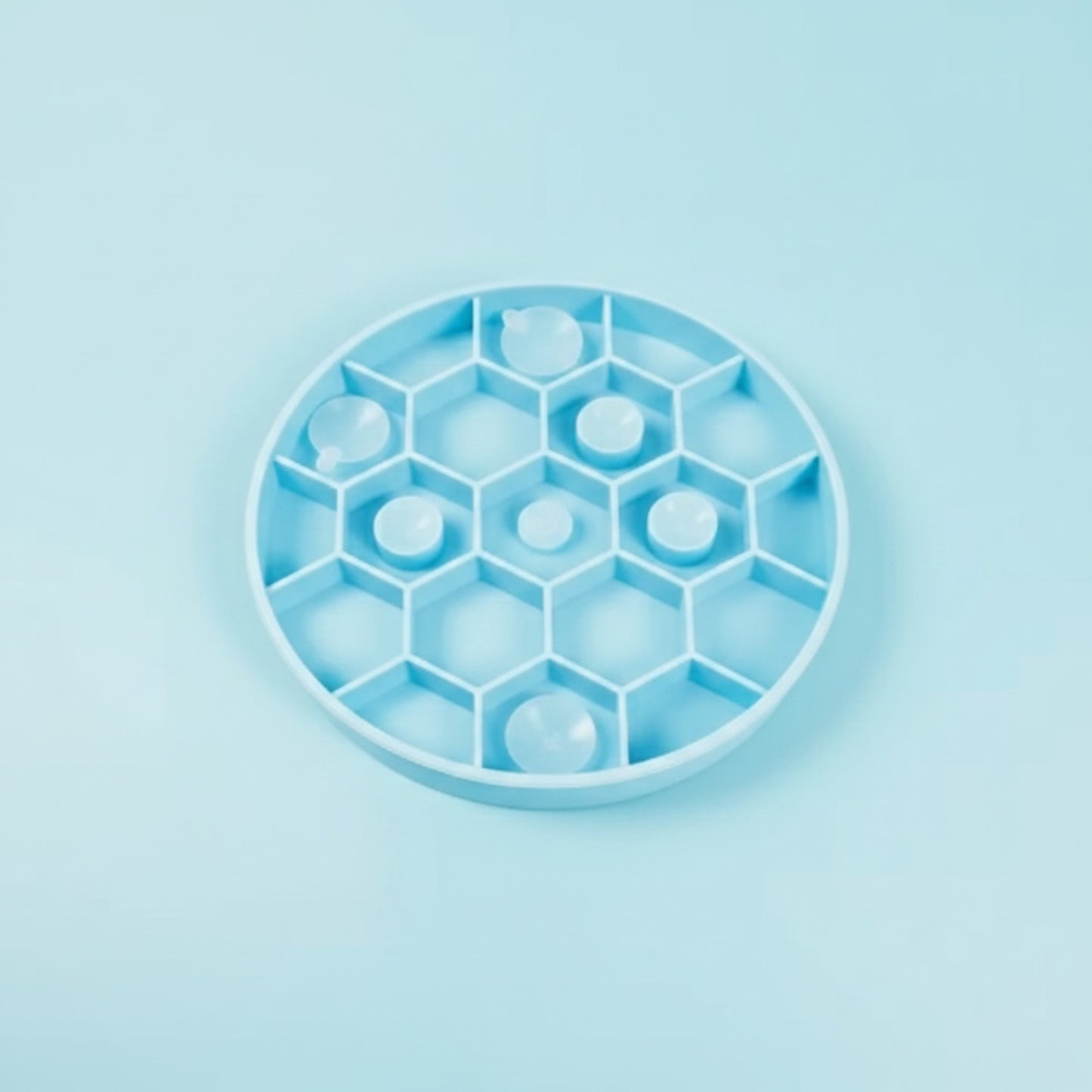 Tapis d'alimentation lent en silicone pour chien avec ventouse antidérapante