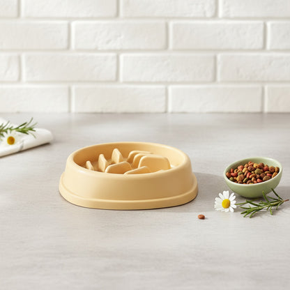 Bol Alimentation Lente Anti-Étouffement pour Chiens et Chats - Design Puzzle Antidérapant