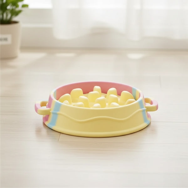 Gamelle Anti-Étouffement Silicone pour Chiens - Tapis Alimentaire Portable et Tendance
