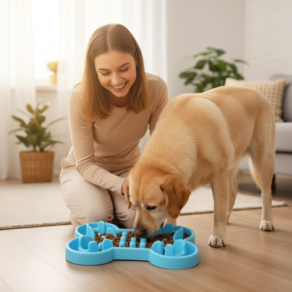Gamelle anti-glouton pour chien