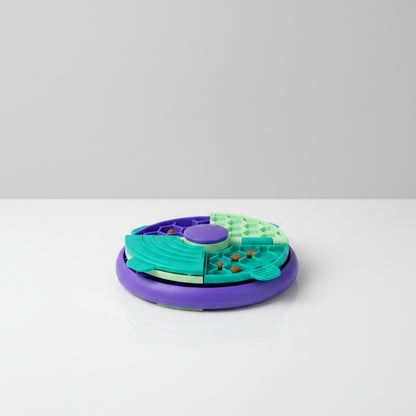 Bol Distributeur Nourriture Interactif pour Chien et Chat - Jouet Puzzle Anti-glouton