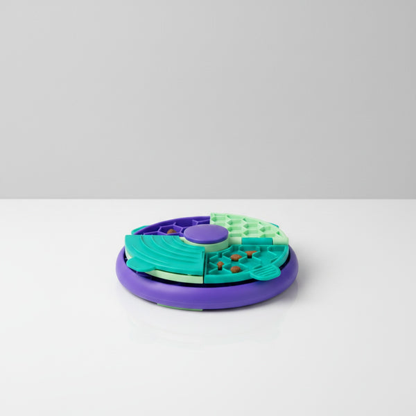 Bol Distributeur Nourriture Interactif pour Chien et Chat - Jouet Puzzle Anti-glouton