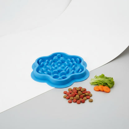 Bol Interactif en Silicone pour Chiens et Chats - Ralentit l'Alimentation